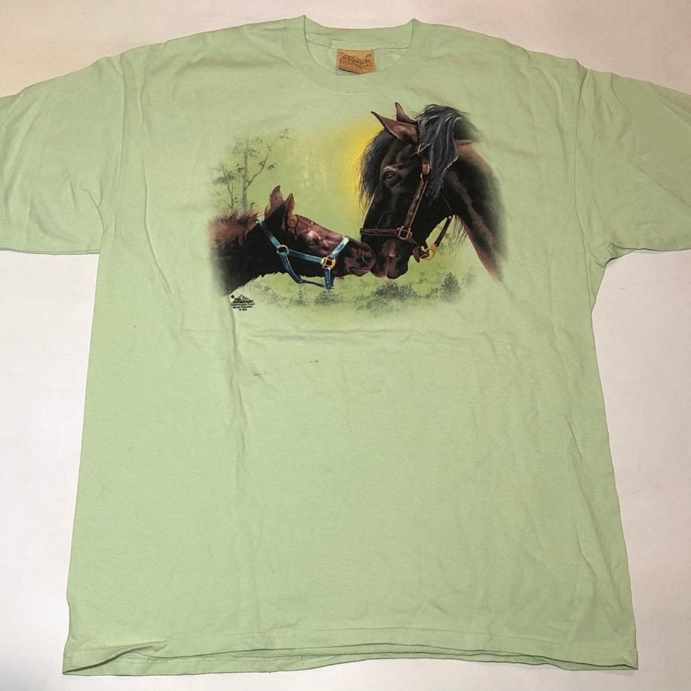 The Mountain Horse Family Animal Green T-Shirt XL